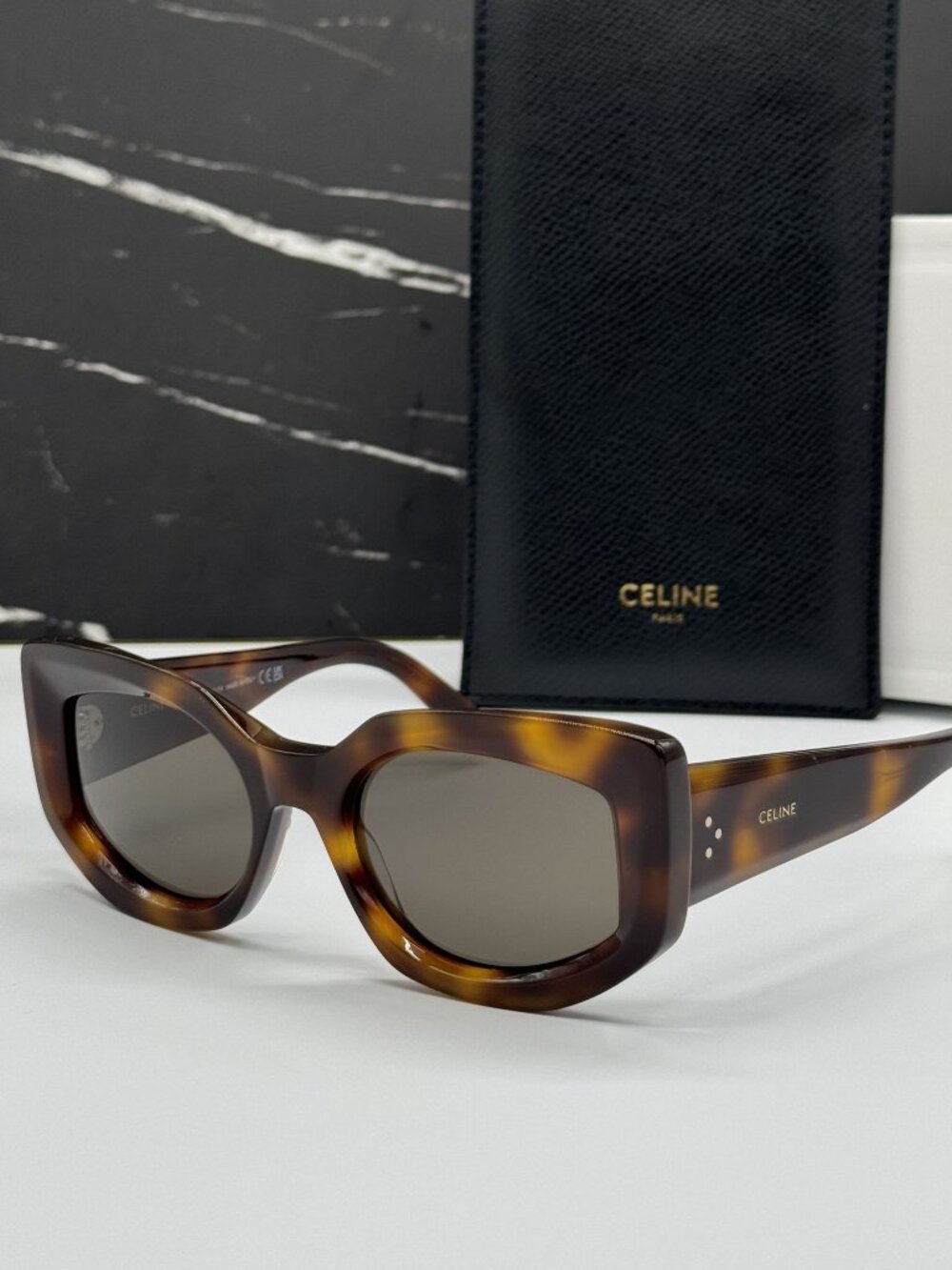 NEW CELINE CL40277I 53E SUNGLASSES HAVANA WOMEN EYEWEAR CELINE